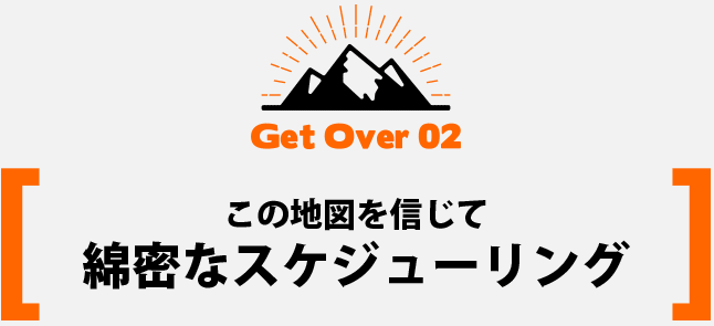 この地図を信じて綿密なスケジューリング